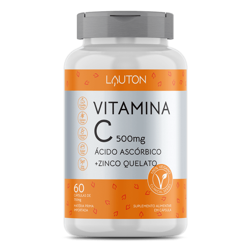 Vitamina C com Zinco - 60 cápsulas - (60 doses) - Recover Farma