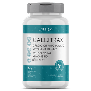 Calcitrax ®  Cálcio Citrato Malato - 60 Comprimidos | Lauton Nutrition