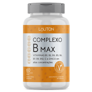 Complexo B Max - 60 Cápsulas | Lauton Nutrition