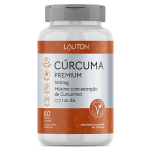 Cúrcuma Premium 500mg  60 cápsulas | Lauton Nutrition