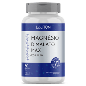 Magnésio Dimalato Max - 60 Cápsulas | Lauton