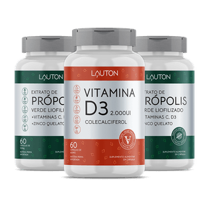 Compre 2 Extrato de Própolis e GANHE  1 Vitamina D3 | Lauton Nutrition