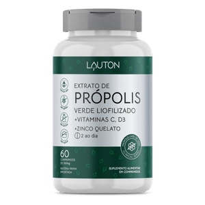 Extrato de Própolis Verde Liofilizado - 60 comprimidos | Lauton Nutrition