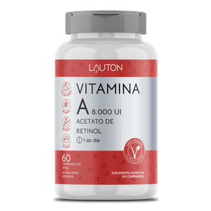 Vitamina A 8.000 UI - 60 Comprimidos | Lauton Nutrition