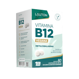 Vitamina B12 (Metilcobalamina) 9,94mcg - 60 Comprimidos | Lauton Nutrition