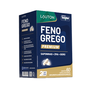 Feno Grego Premium Testofen® Saponinas + ZMA + Boro - 60 Cápsulas