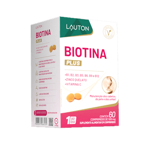 Biotina Plus - 45mcg - 60 Cápsulas | Lauton Nutrition